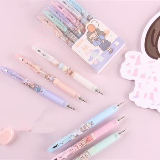 Cute Gel Pen Set – Raspberry Stationery