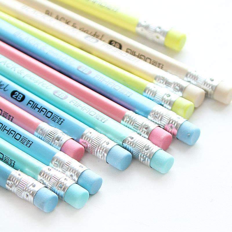 Pastel coloured Lead pencils