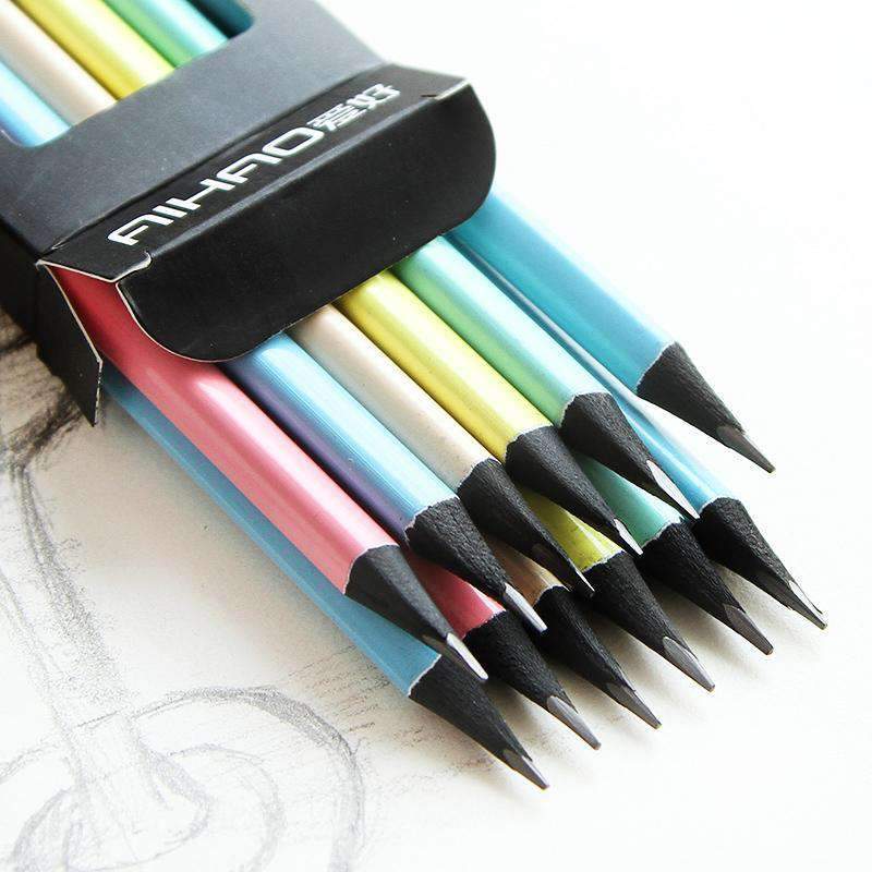Pastel coloured Lead pencils