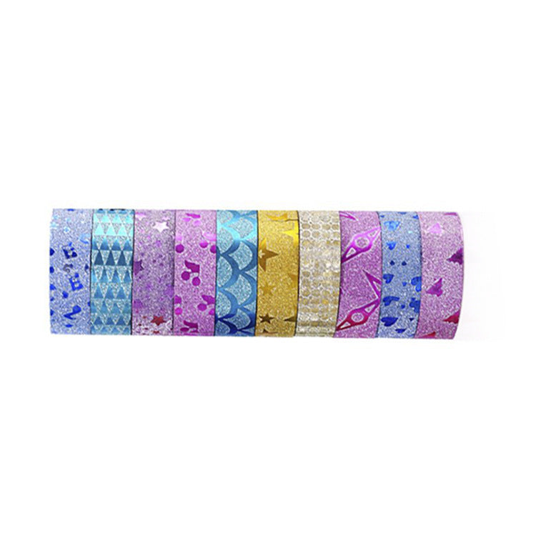 Glitter Washi Tape (pack of 10 rolls) – Raspberry Stationery