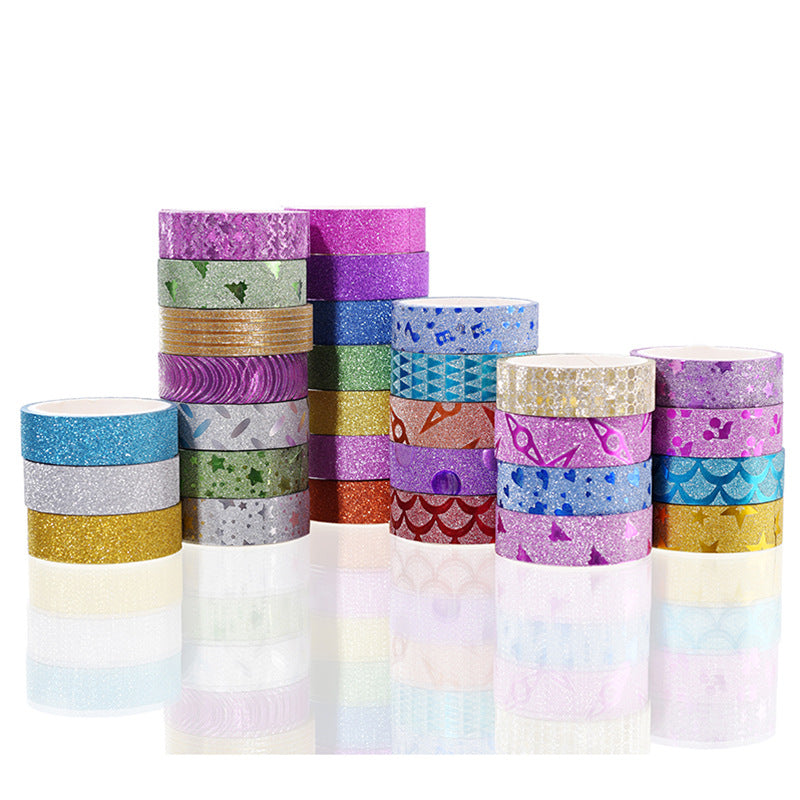 Glitter Washi Tape (pack of 10 rolls)
