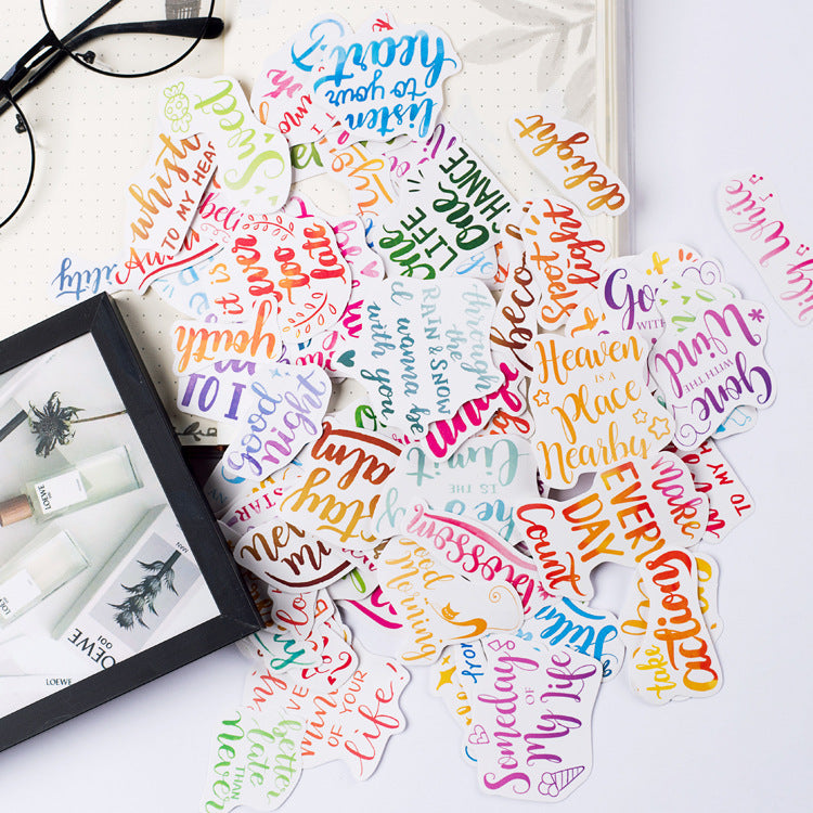 Journal Calligraphy Stickers