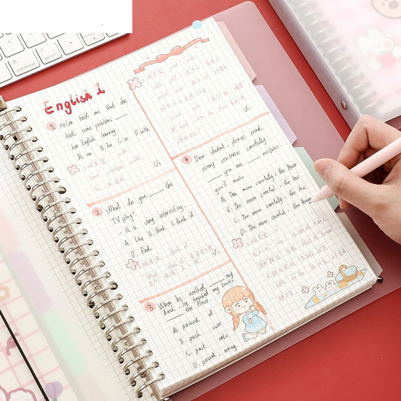 Cute Kawaii Spiral Notebook kit