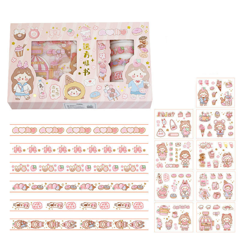 Sweet Happy Life Washi and Sticker Gift Box Set