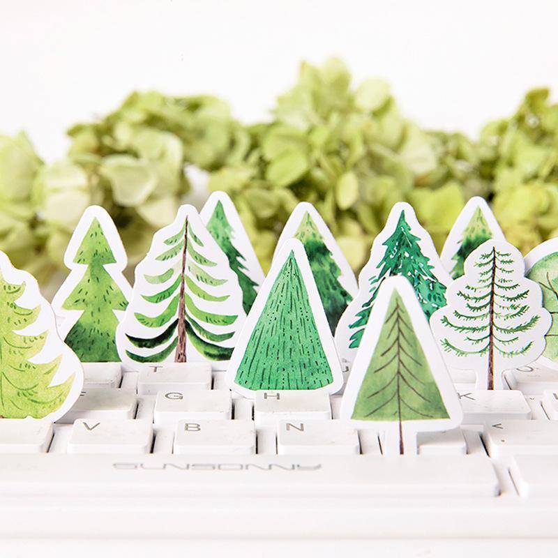 Green Forest Sticker Set