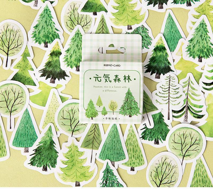 Green Forest Sticker Set