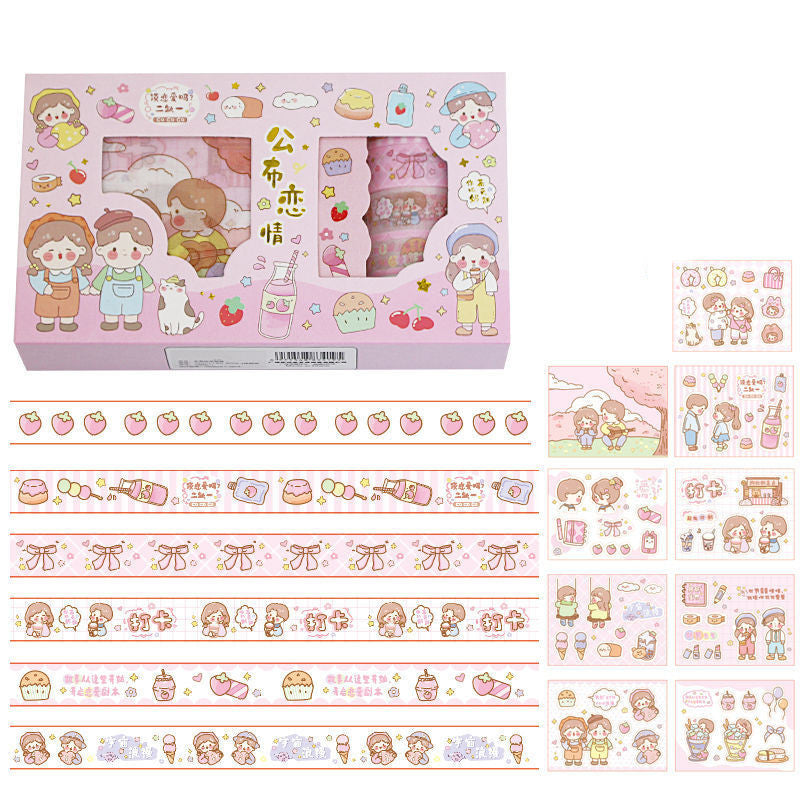 Sweet Happy Life Washi and Sticker Gift Box Set