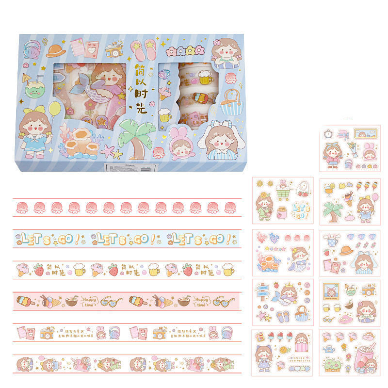 Sweet Happy Life Washi and Sticker Gift Box Set