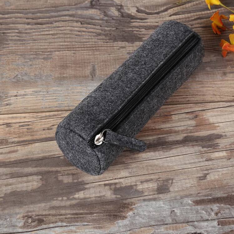 Minimal Grey Felt Pencil Cases