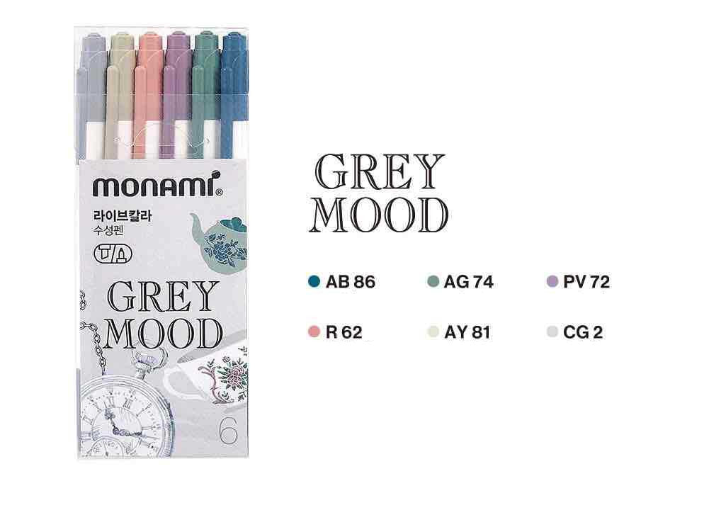 Monami Double sided Mood Theme Highlighter Packs