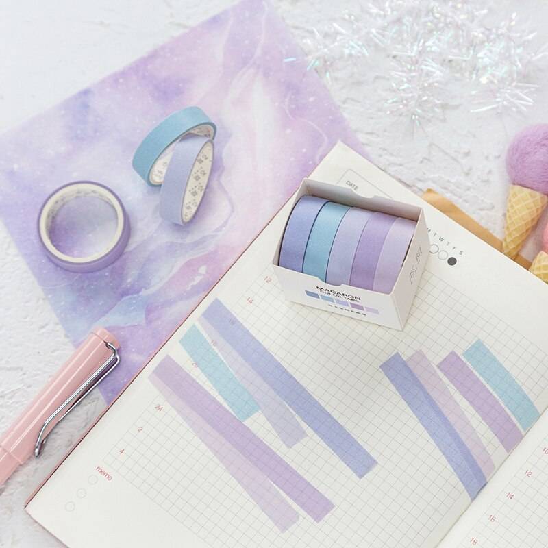 Soft Pastels Washi Tape - Set of 5