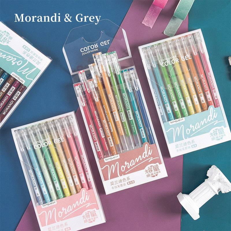 Morandi Gel Pens - Set of 9