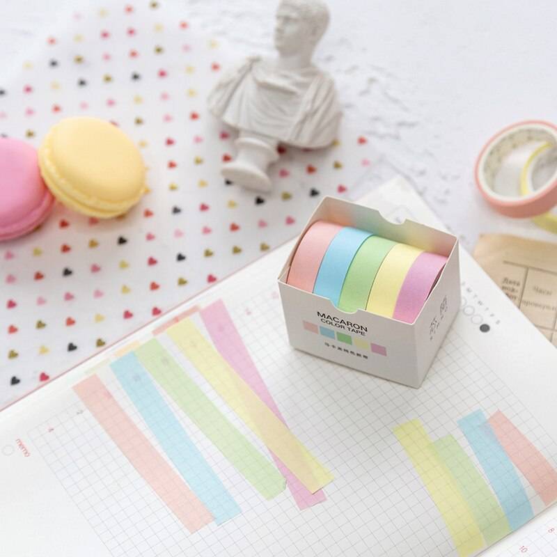 Soft Pastels Washi Tape - Set of 5