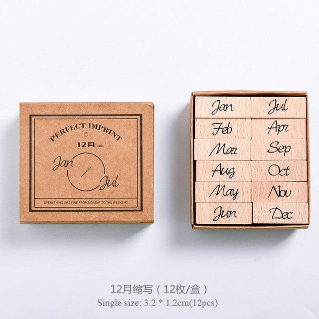 Retro Planner Stamp Set