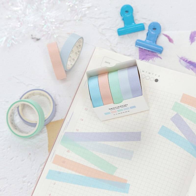 Soft Pastels Washi Tape - Set of 5