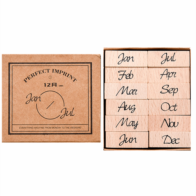 Retro Planner Stamp Set