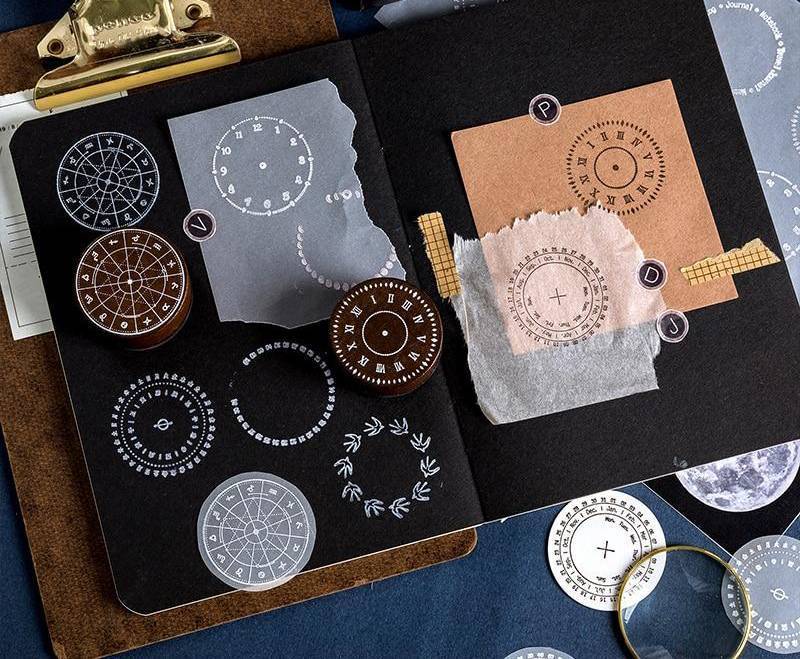 Vintage Round Wooden Stamps
