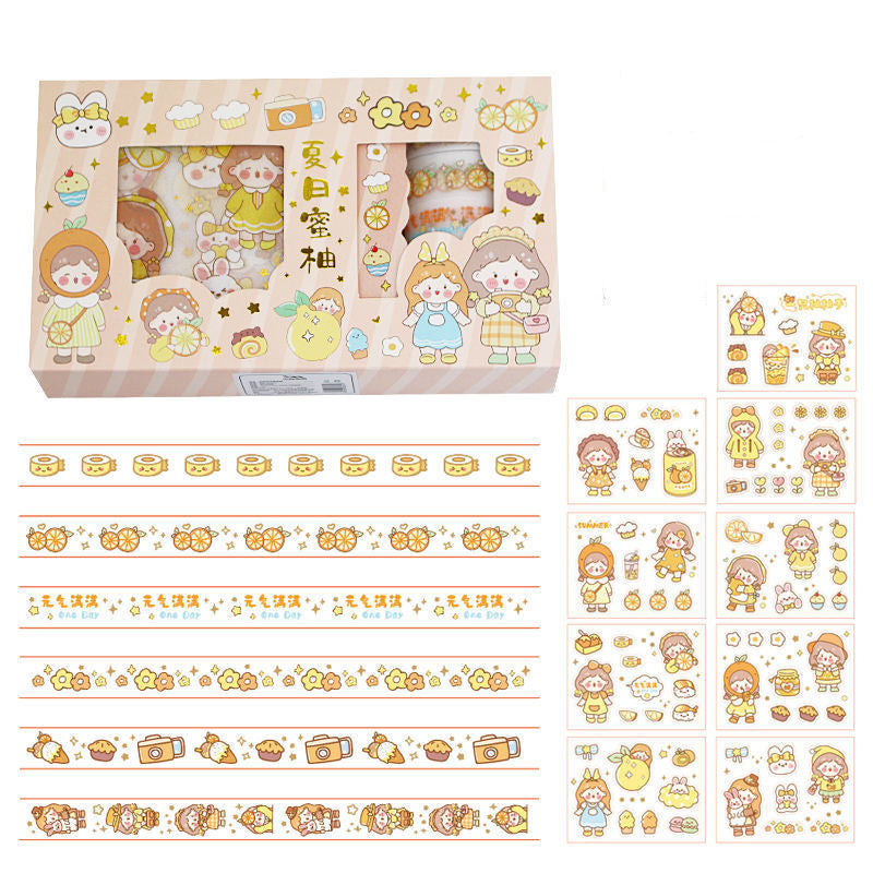 Sweet Happy Life Washi and Sticker Gift Box Set