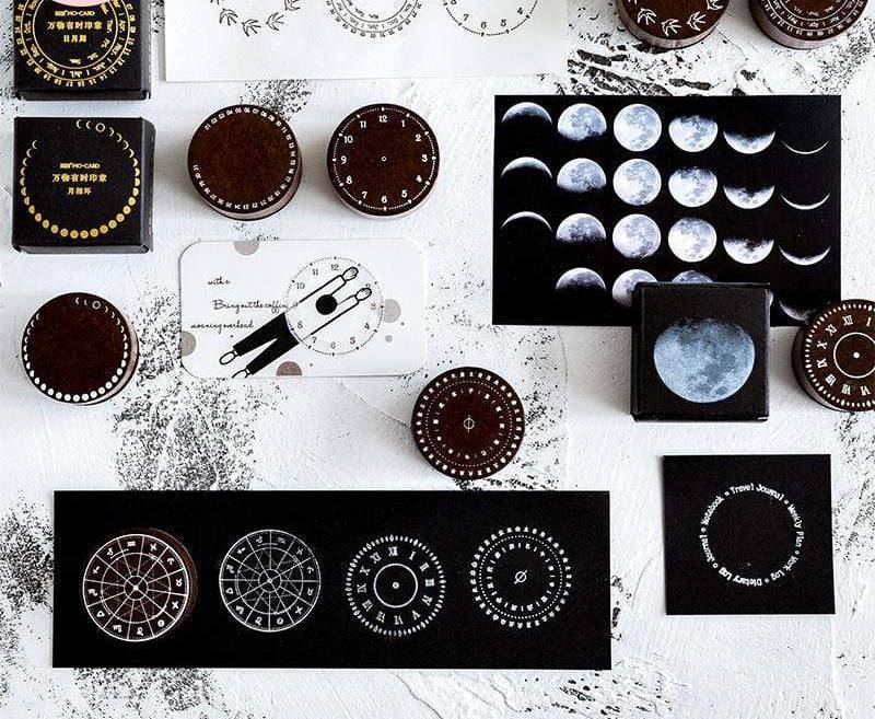 Vintage Round Wooden Stamps