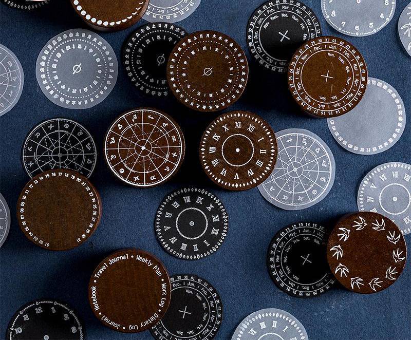 Vintage Round Wooden Stamps