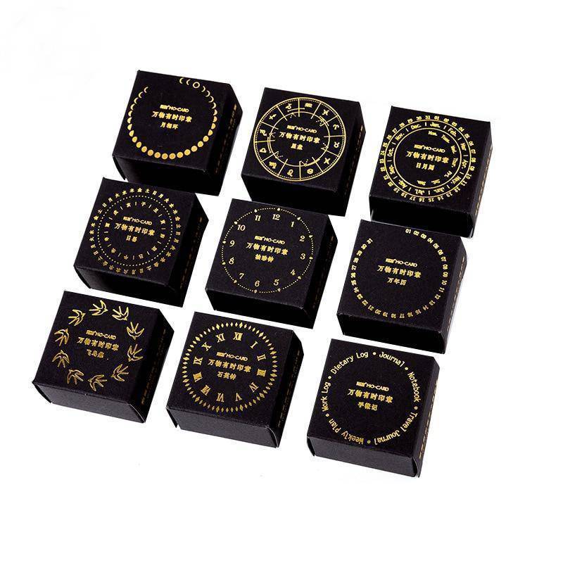 Vintage Round Wooden Stamps