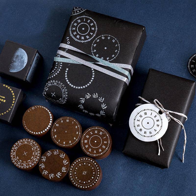 Vintage Round Wooden Stamps