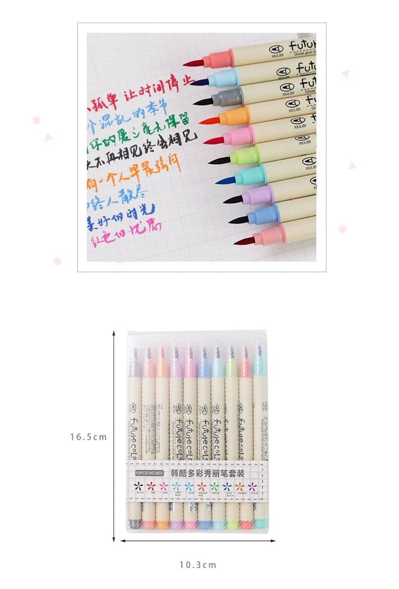 Fabricolor/Futurecolor Brush Pen Calligraphy Marker - 1pc