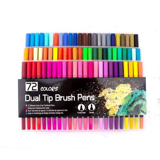 Dual Tip Brush Pen Set