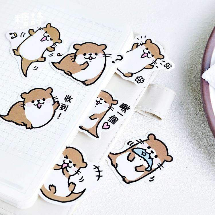 Happy Otter Sticker Set