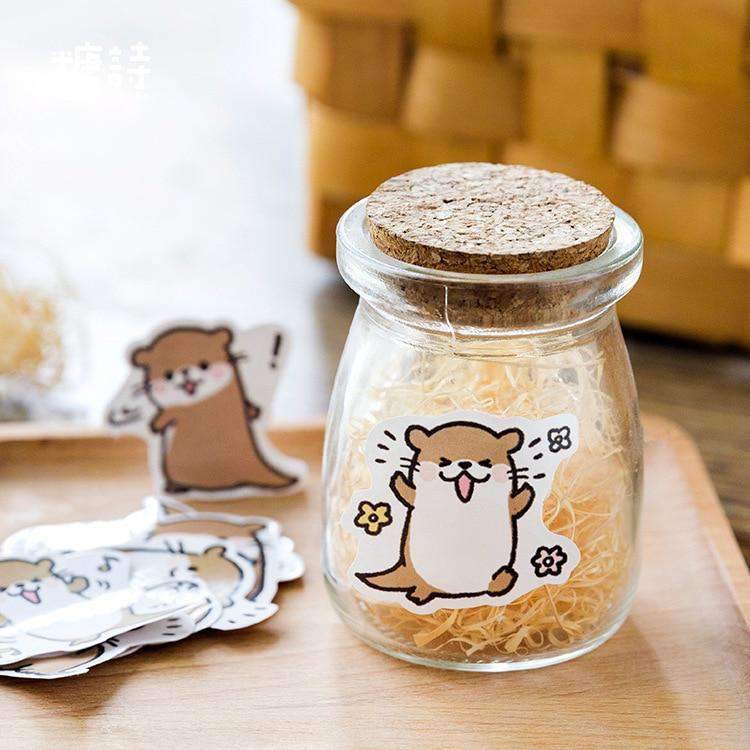 Happy Otter Sticker Set