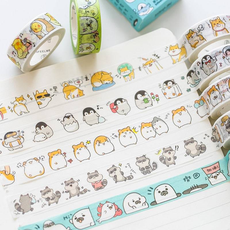 Kawaii Animals Washi Tape