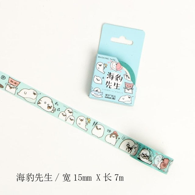 Kawaii Animals Washi Tape