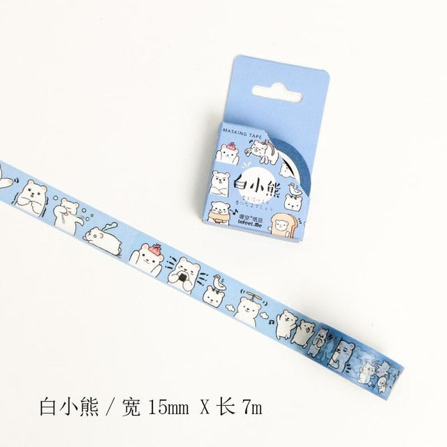 Kawaii Animals Washi Tape