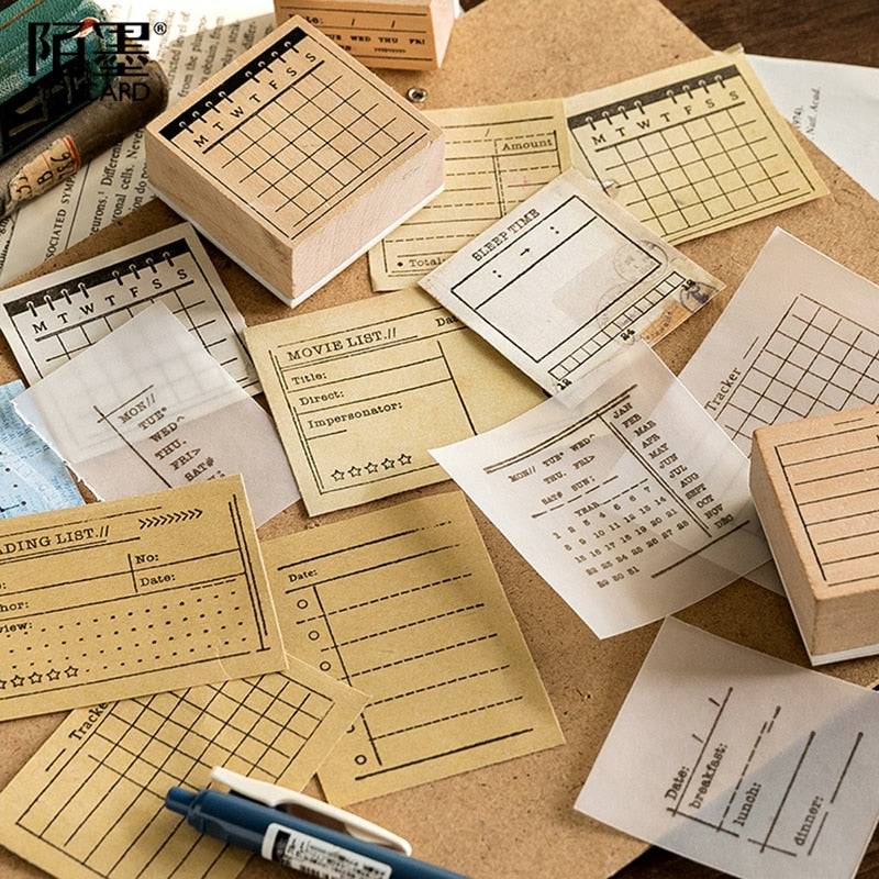 Vintage Memo List Stamps